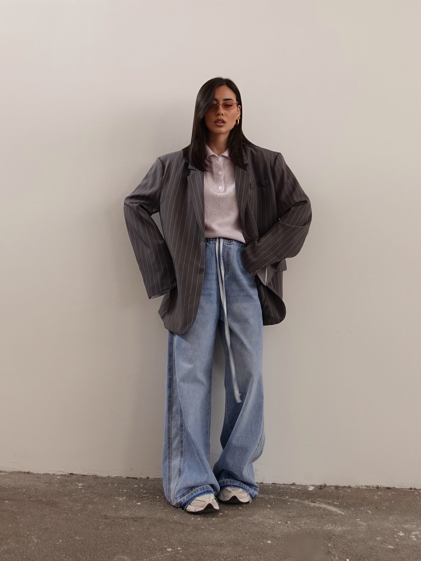 JOGGERS IN DENIM - LAVAGGIO CHIARO 010