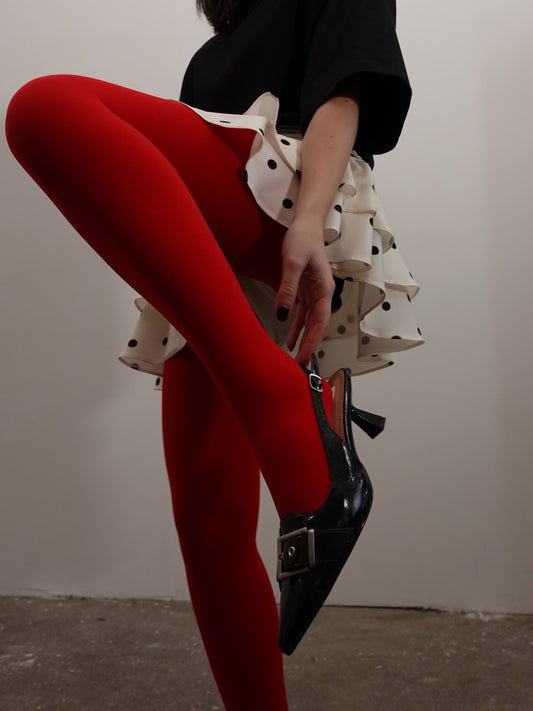 SLINGBACK CON CINTURINO - NERO MBA189