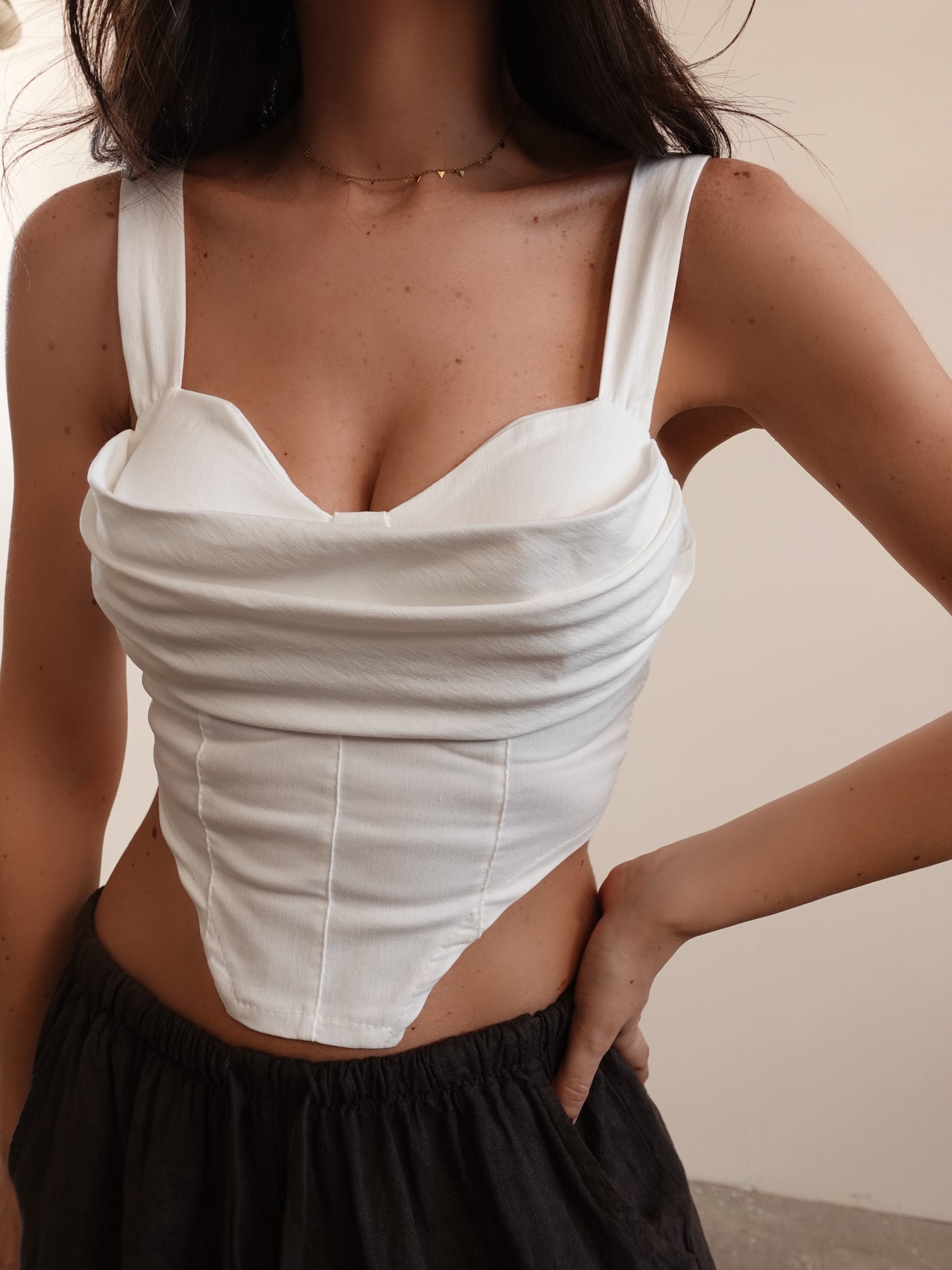 TOP CROP HEART - BIANCO 34754