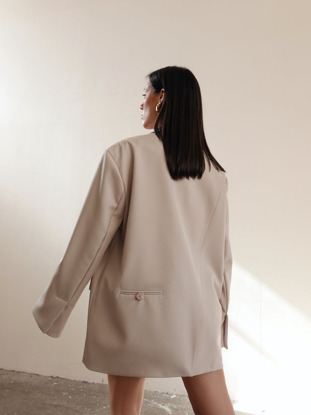 BLAZER OVERSIZE TIMES SQUARE - BEIGE 3153