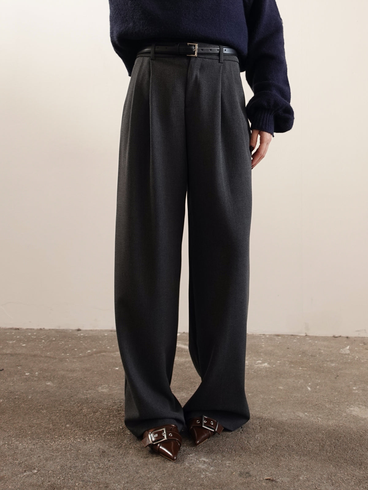 PANTALONI A PALAZZO LISBONA - GRIGIO 68806