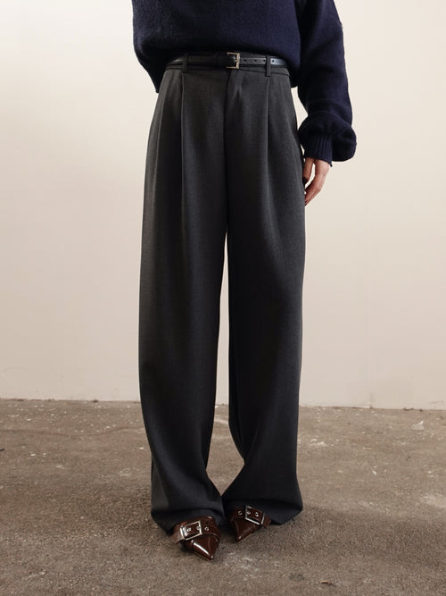 PANTALONI A PALAZZO LISBONA - GRIGIO 68806