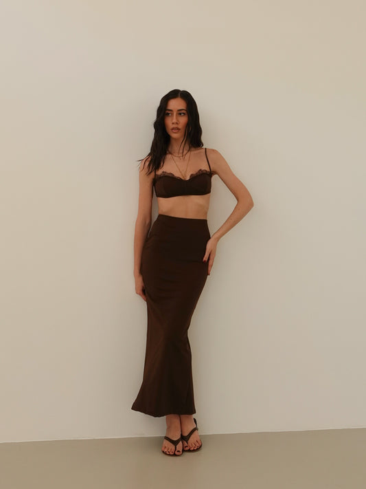 COORDINATO LINGERIE - MARRONE 20344