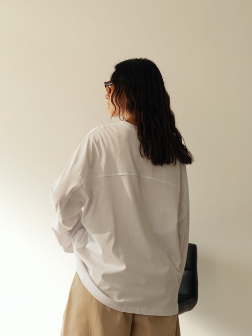 LONG-SLEEVE BASIC LUMINA - BIANCO LD6024