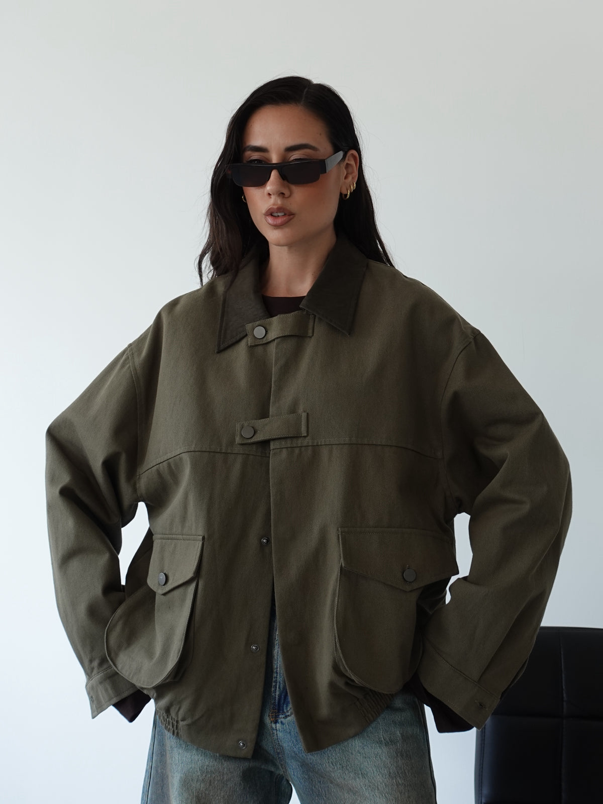 GIACCA HUNTING IN COTONE - VERDE N20291