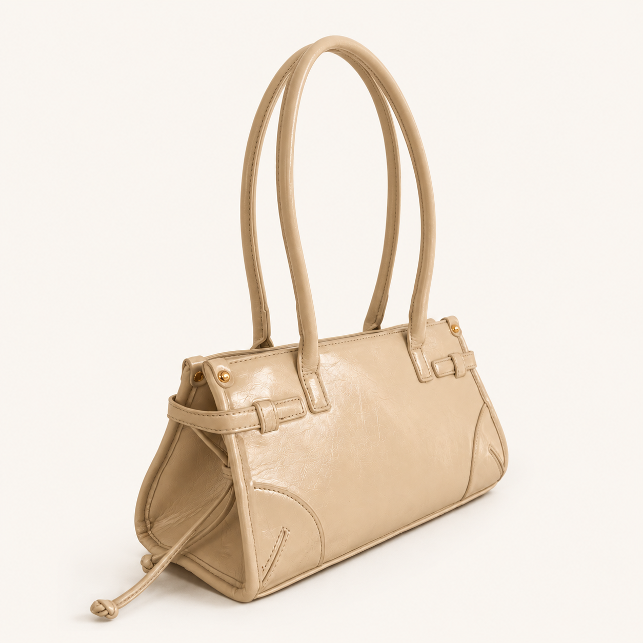 BORSA EAST-WEST IN ECOPELLE - BEIGE