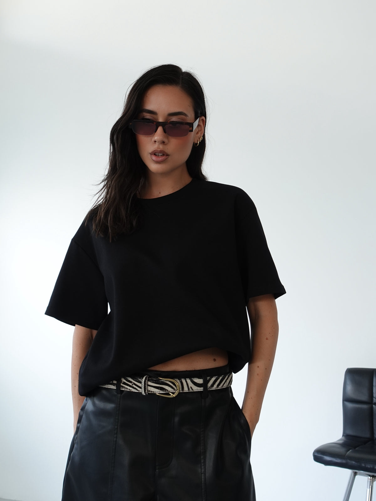 T-SHIRT BASIC TOP QUALITY - NERO 14859