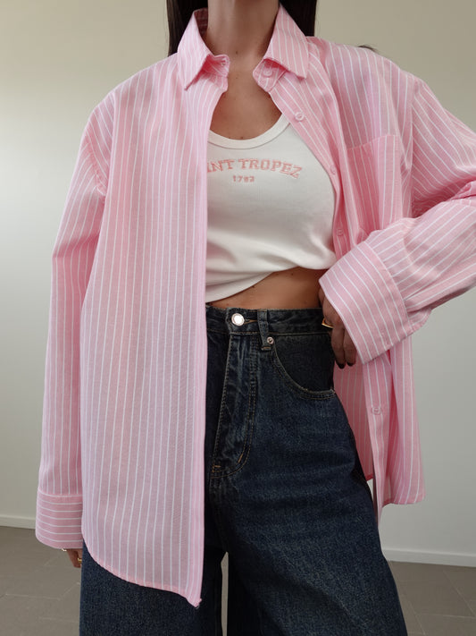 CAMICIA SPRING MILLERIGHE - ROSA 19391
