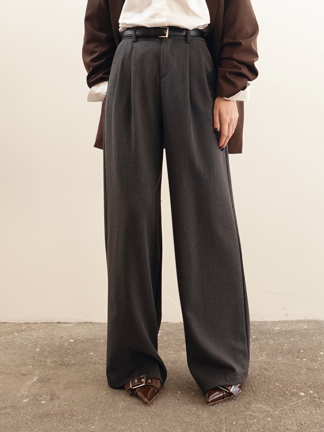 PANTALONI A PALAZZO LISBONA - GRIGIO 68806