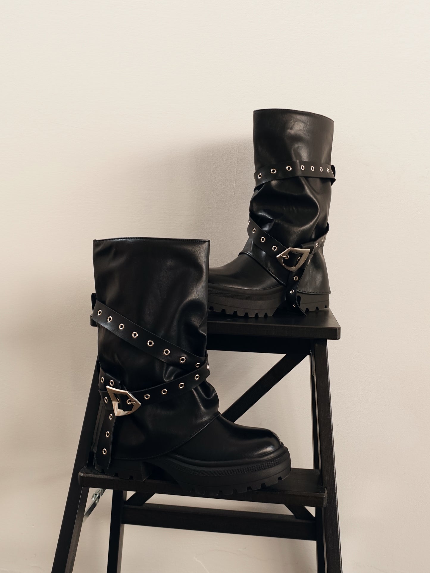 STIVALETTO BIKER - NERO 7515-01