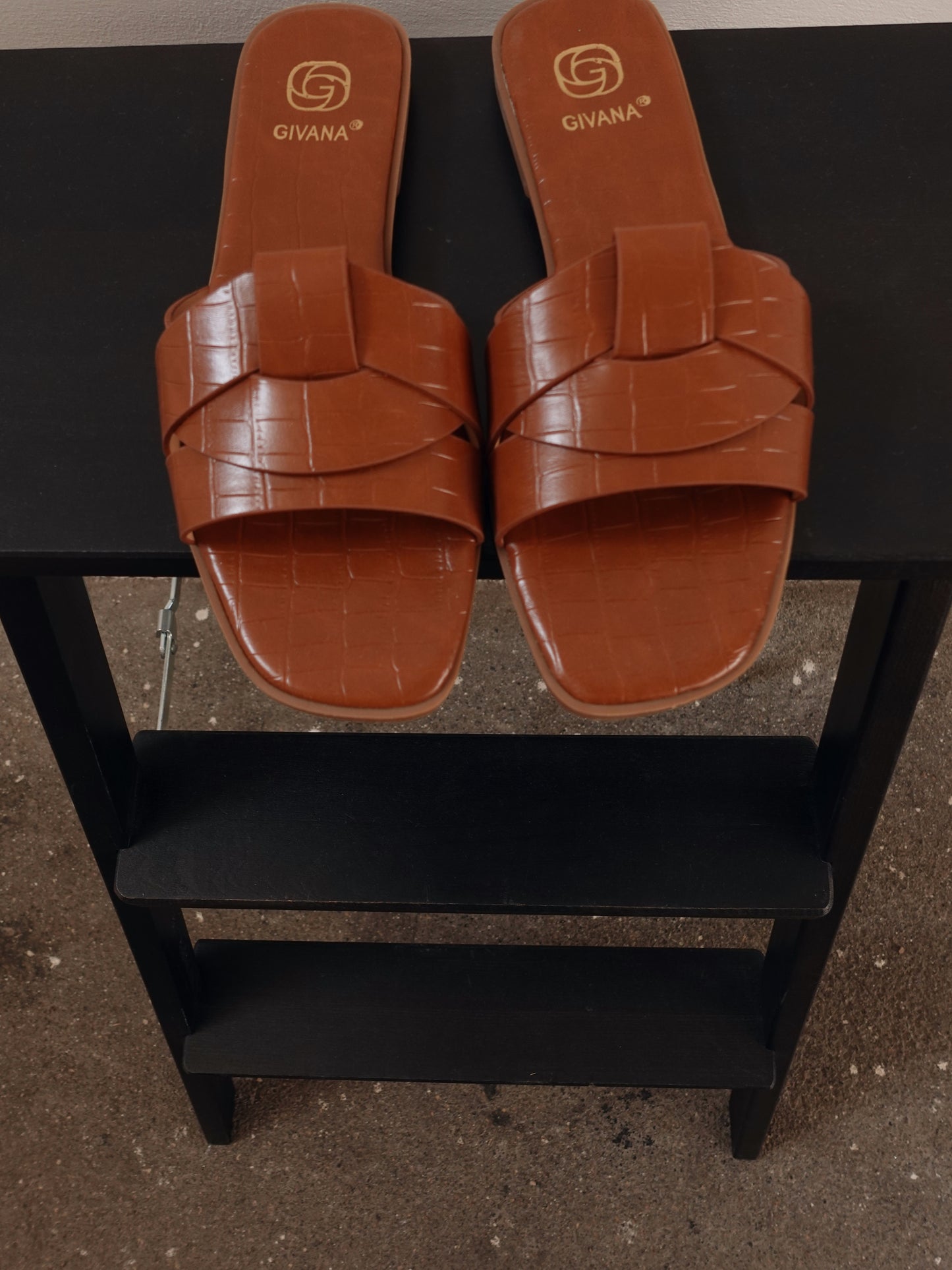 CIABATTE CROCODILE - CUOIO CD379