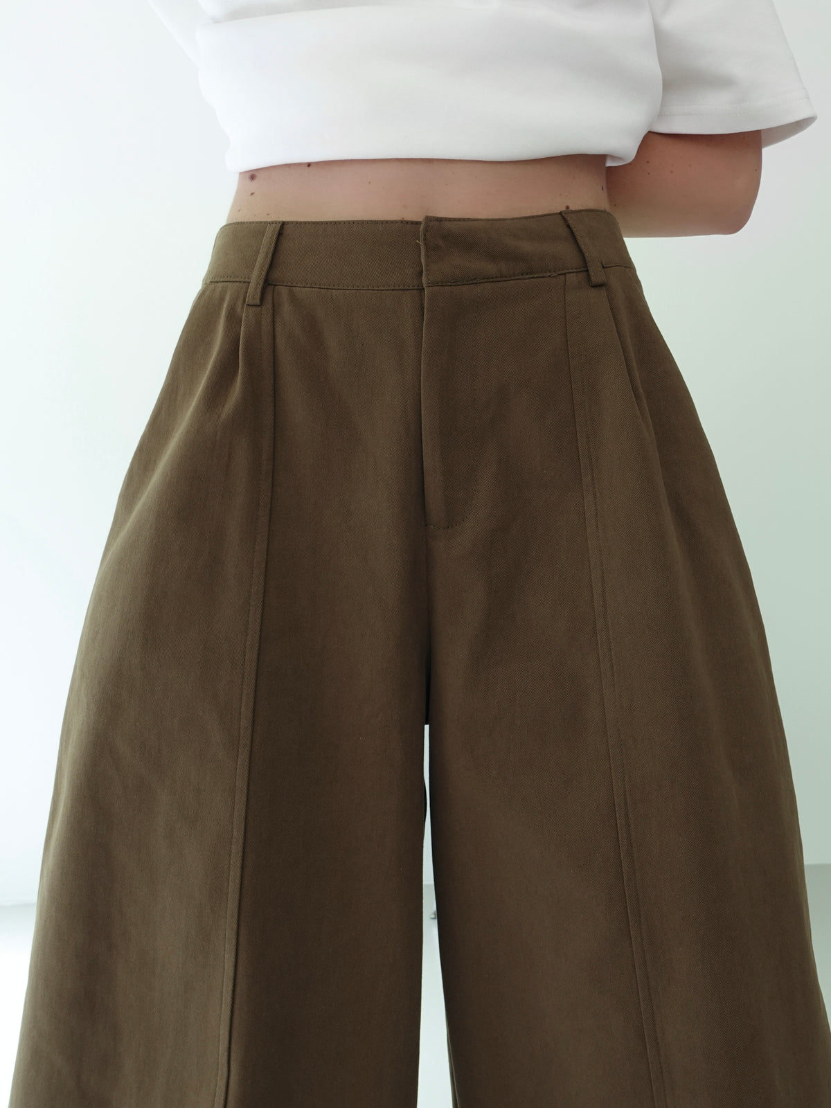 PANTALONI BALLOON 100% COTONE - VERDE 9134