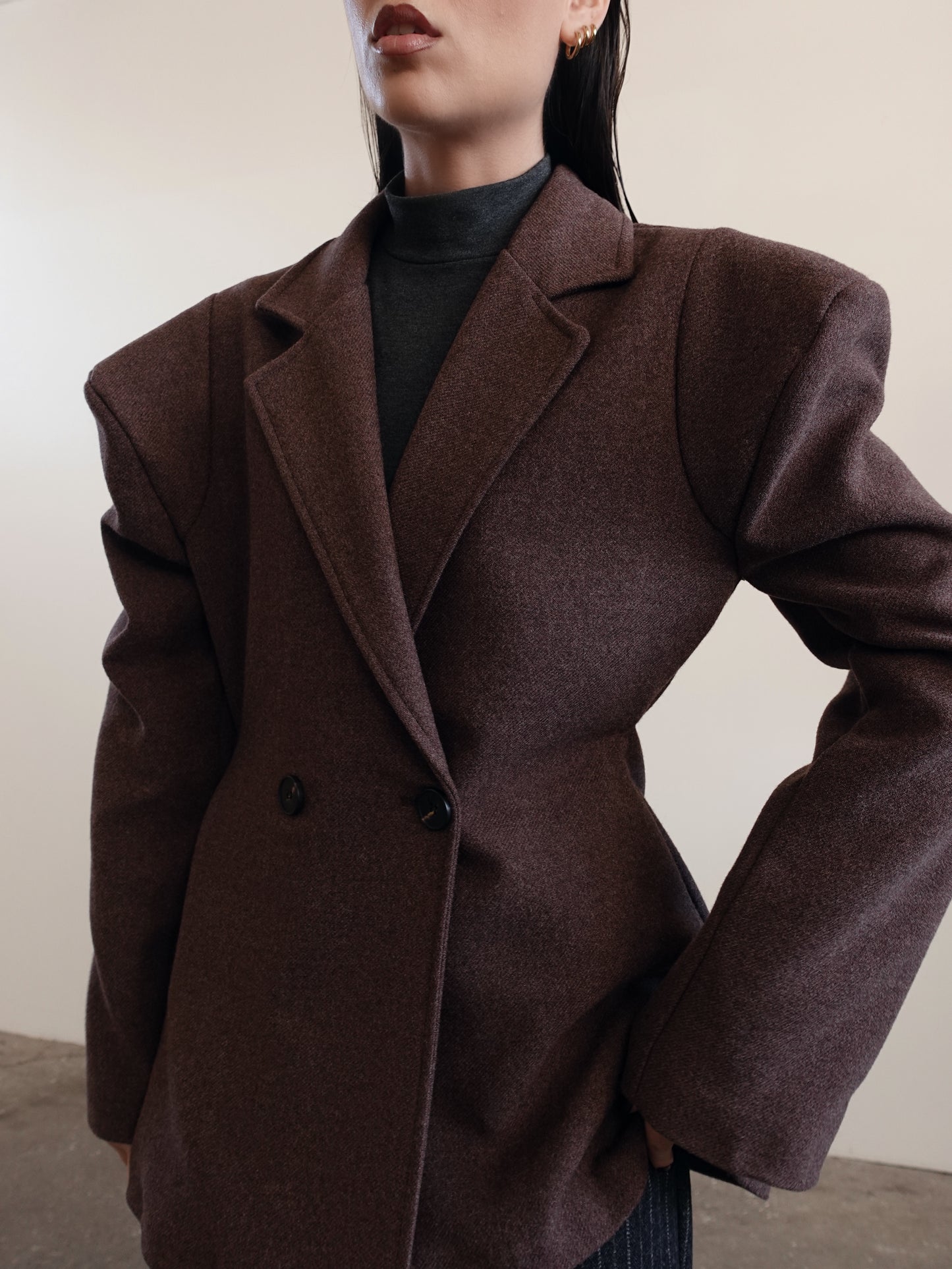 CAPPOTTO VENICE CON SPALLINE - MARRONE GLAD01