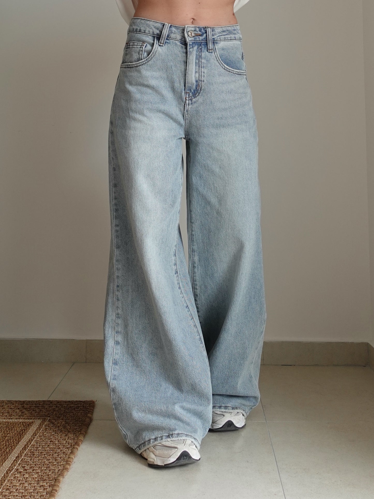 JEANS WIDE LEG LORY - LAVAGGIO CHIARO 32484