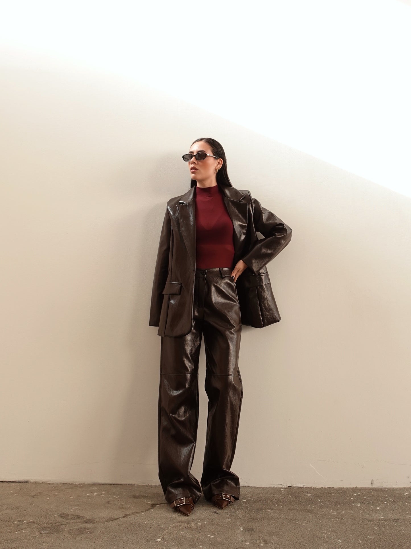 BODY VELATO MEZZO COLLO - BORDEAUX 1328