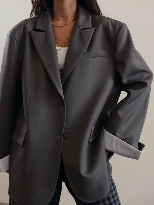 BLAZER OVERSIZE TIMES SQUARE - GRIGIO 3151