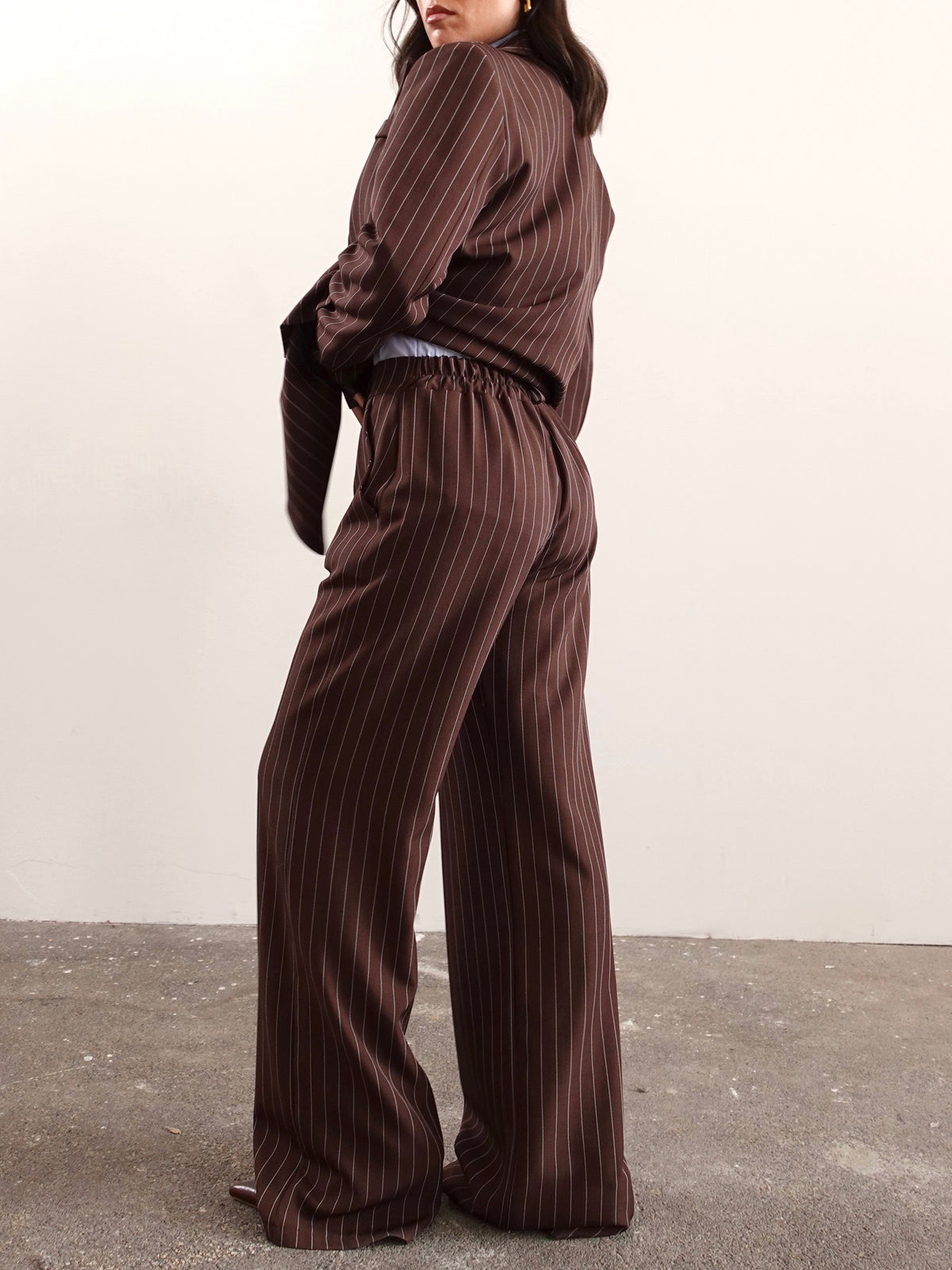 TAILLEUR GESSATO TIMES SQUARE - MARRONE 63775