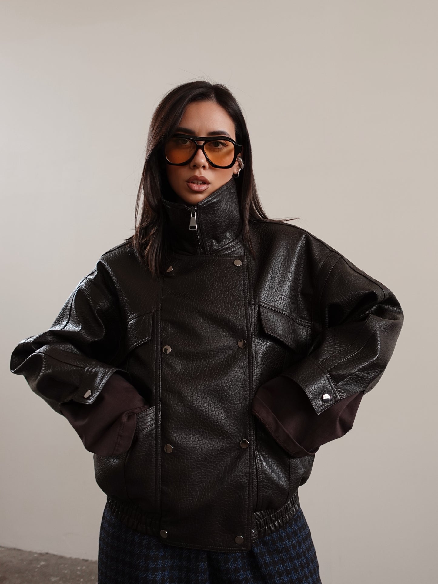 CHIODO JAPAN IN ECOPELLE - CIOCCOLATO 16182