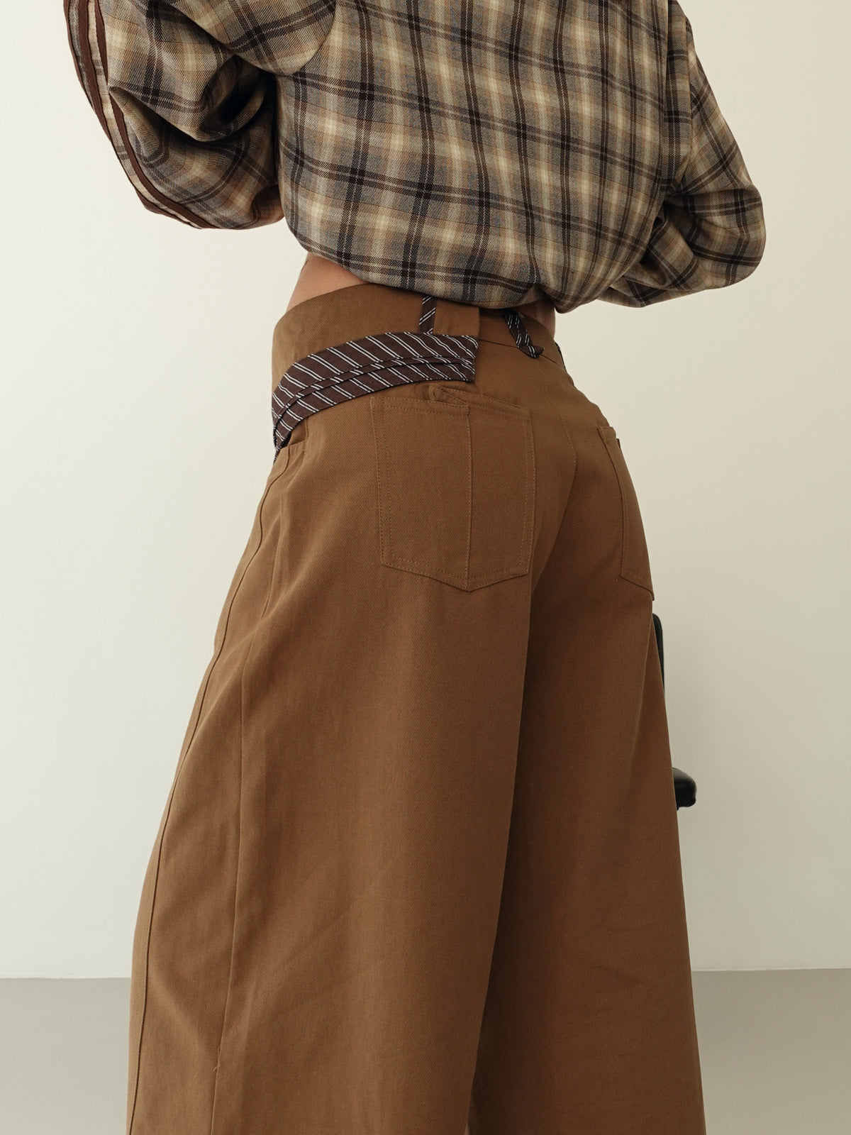 PANTALONI DAKAR CON VITA INCROCIATA - TERRA 15799