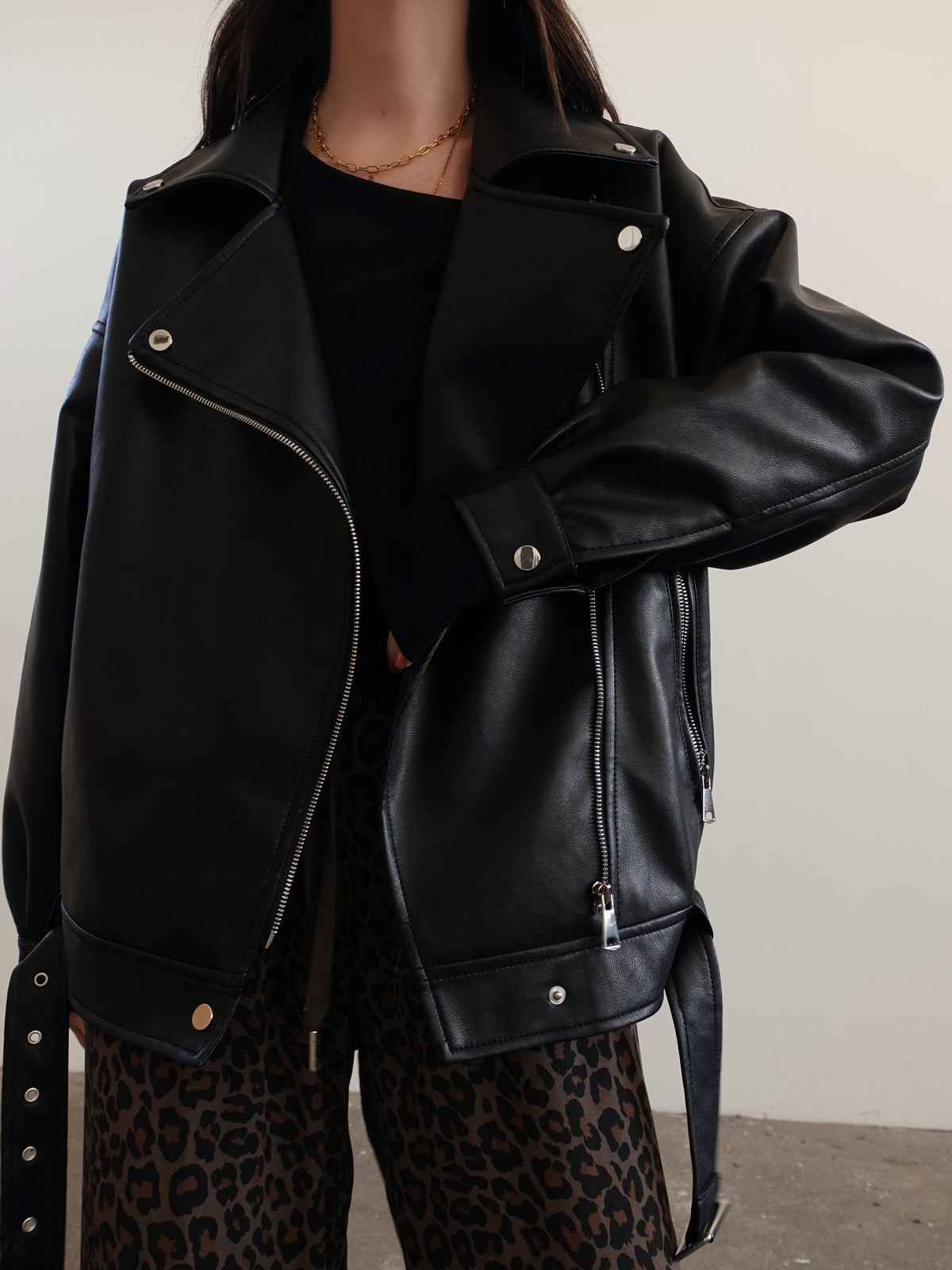 CHIODO OVER IN ECOPELLE NEW - NERO 01332