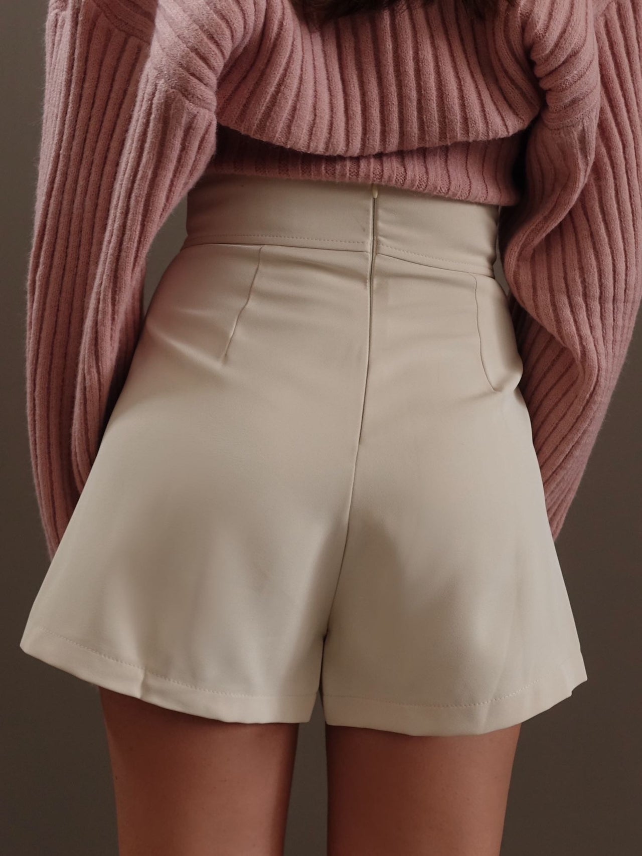PANTAGONNA CON VITA ASIMMETRICA - BEIGE 755