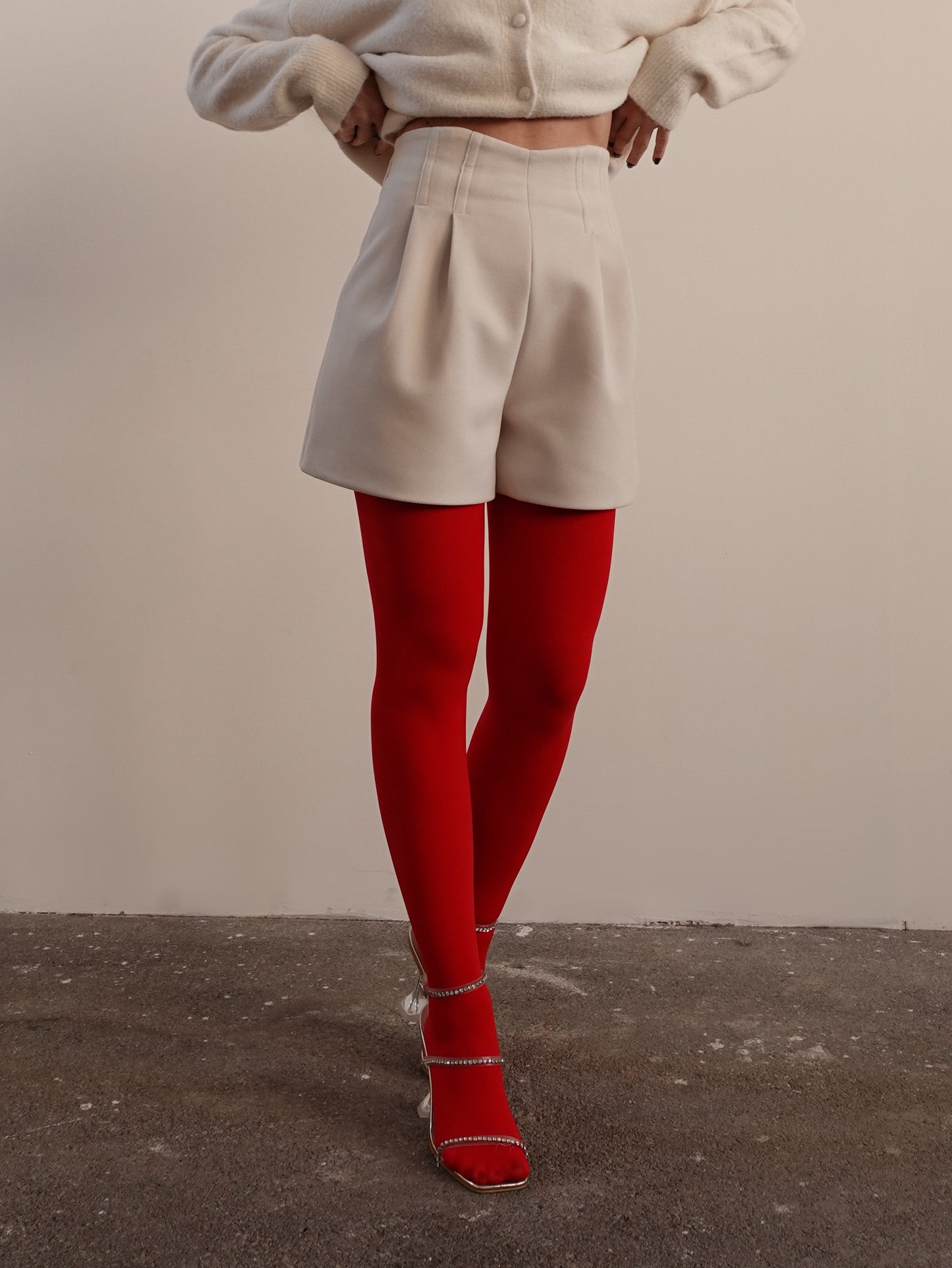 COLLANT CHRISTMAS 280 DEN - ROSSO 8577