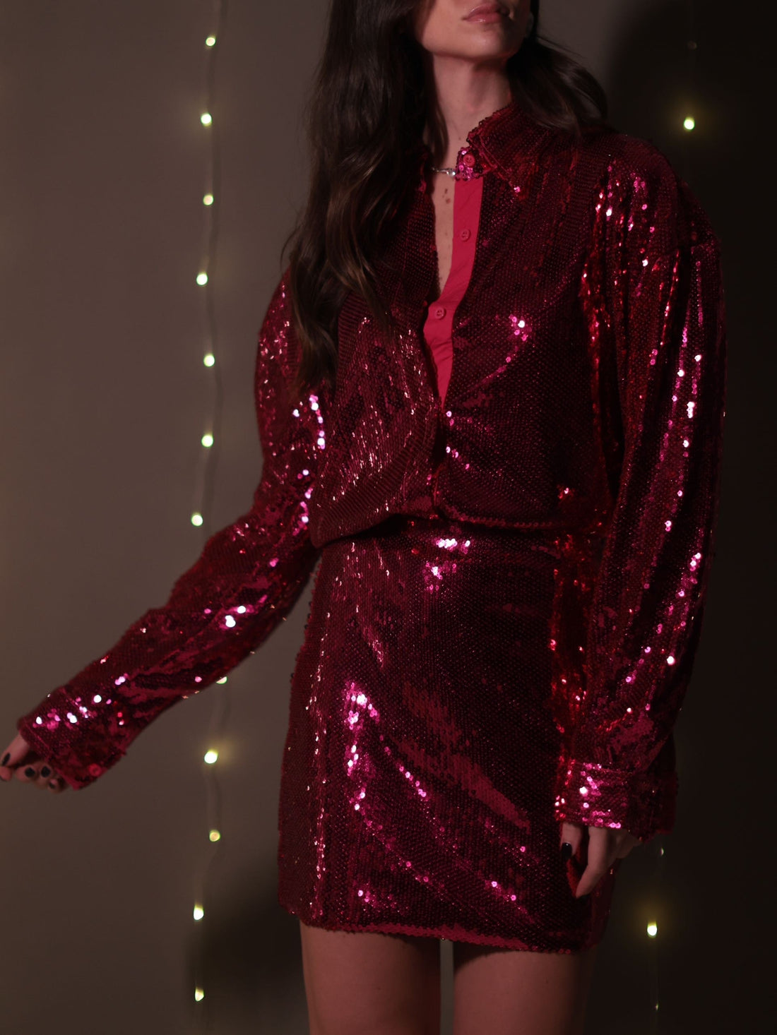 COORDINATO PARTY LUXURY - MAGENTA