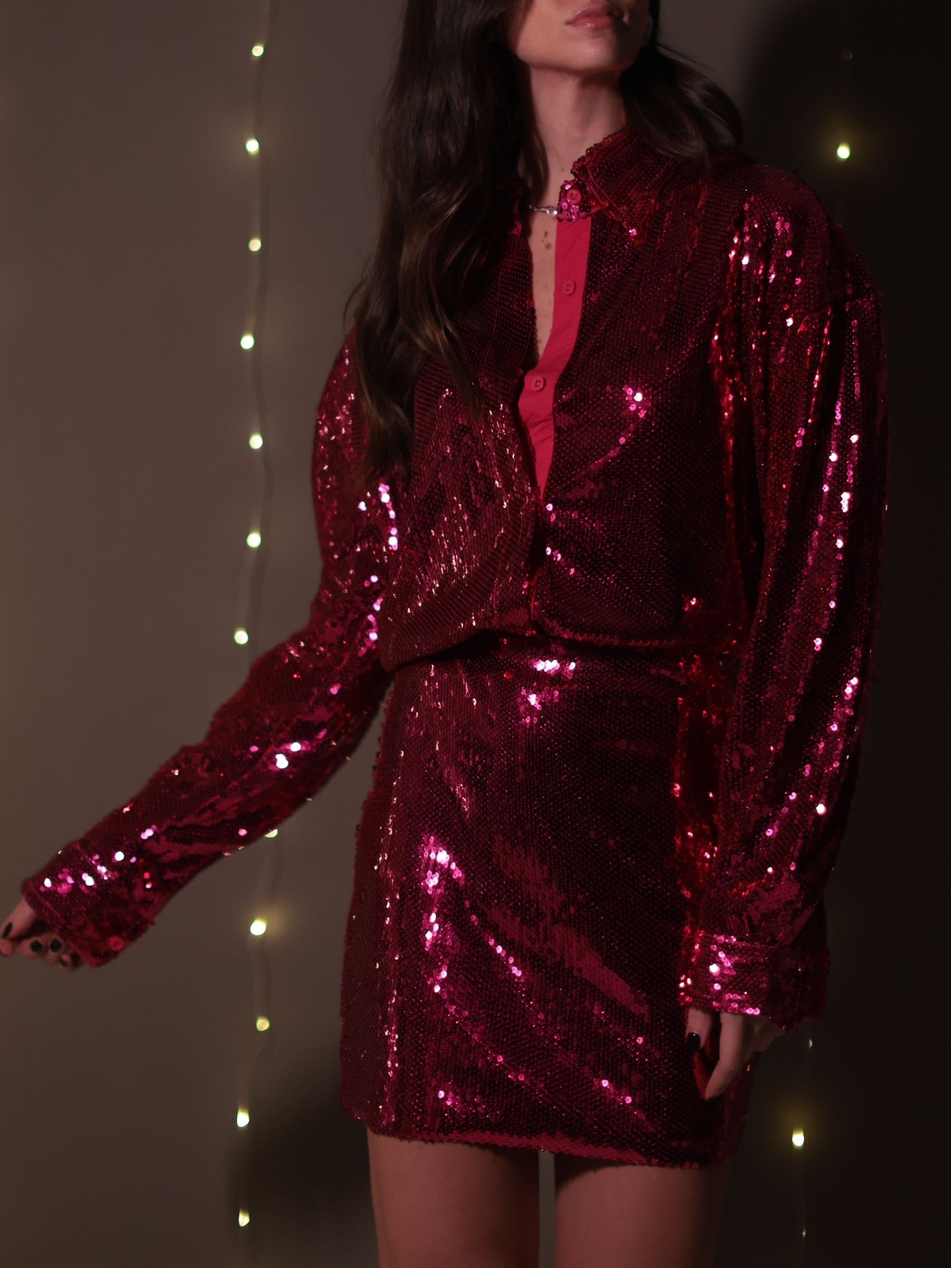 COORDINATO PARTY LUXURY - MAGENTA