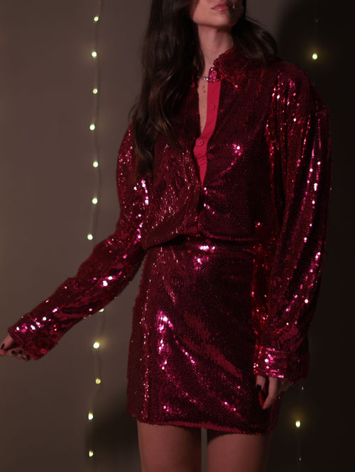 COORDINATO PARTY LUXURY - MAGENTA