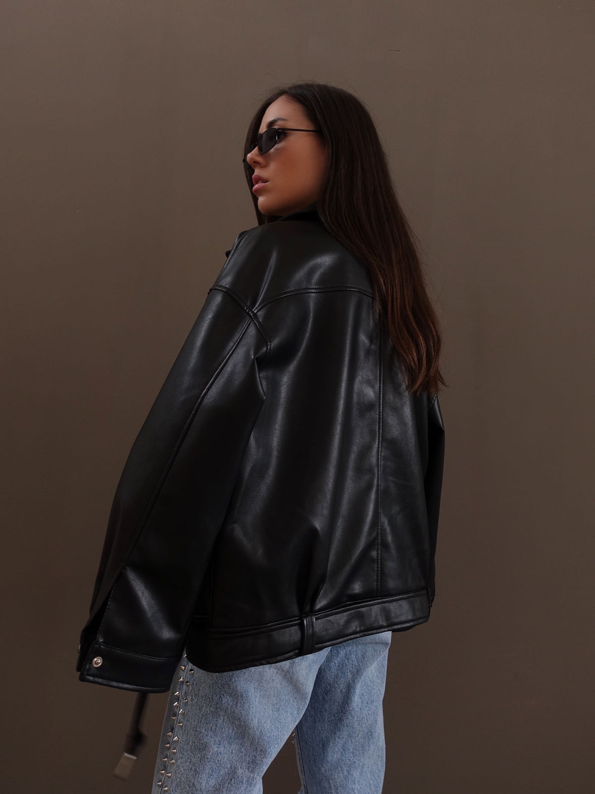 CHIODO OVER IN ECOPELLE - NERO 01332