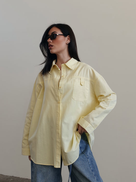 CAMICIA + CANOTTA COLOR - GIALLO 33015