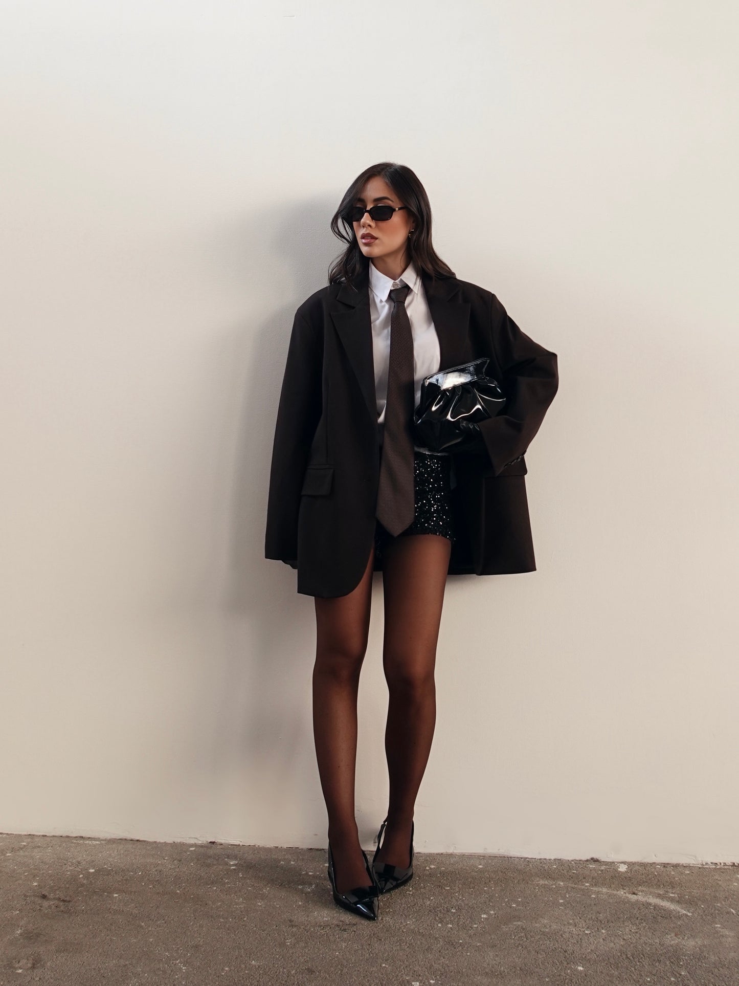 BLAZER LUMINA OVERSIZE - MARRONE LD3656