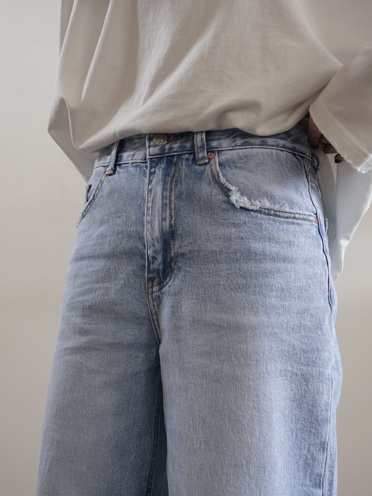 JEANS WIDE LEG LIGHT BLU 5119