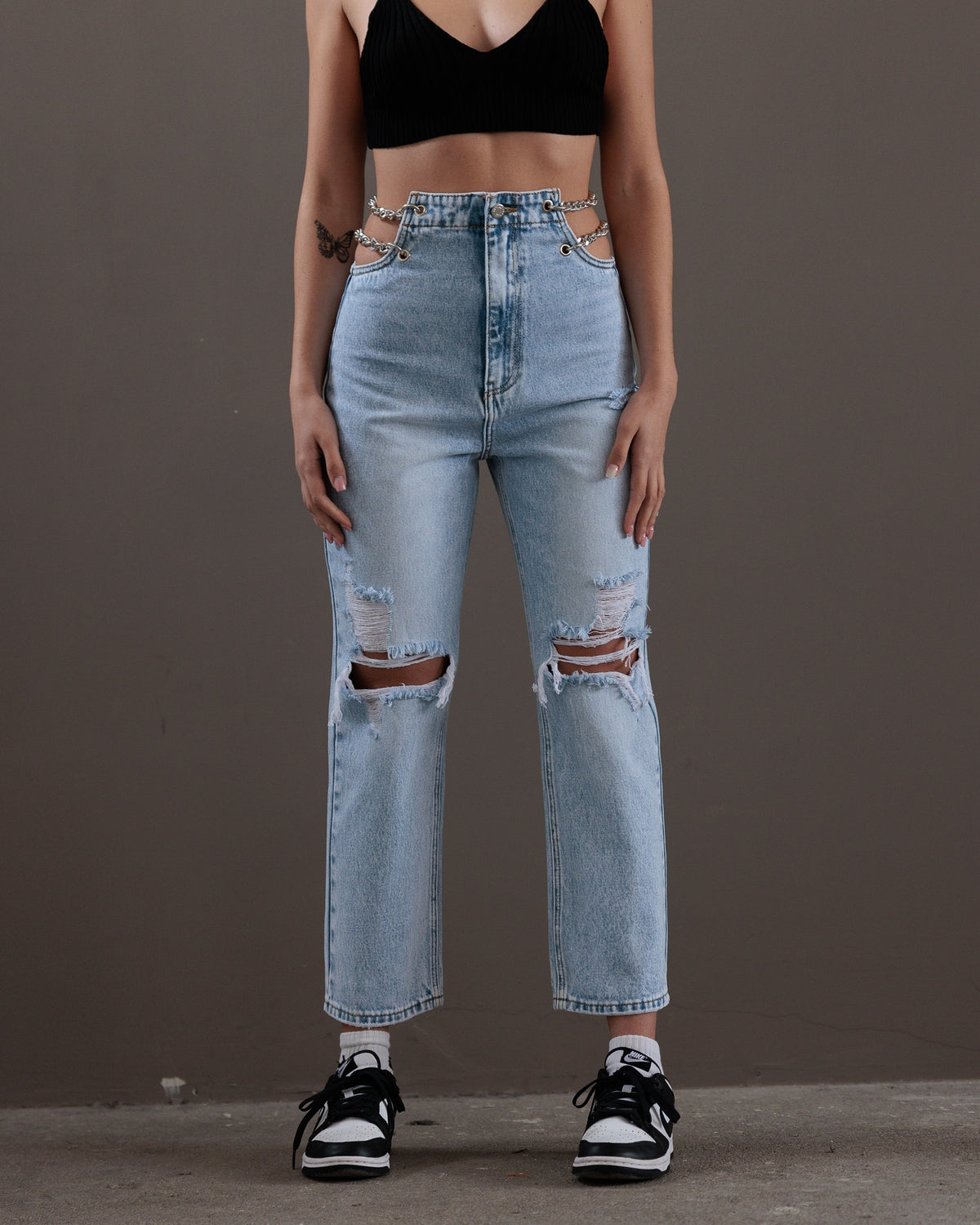 JEANS CHAINS - DENIM CHIARO 966