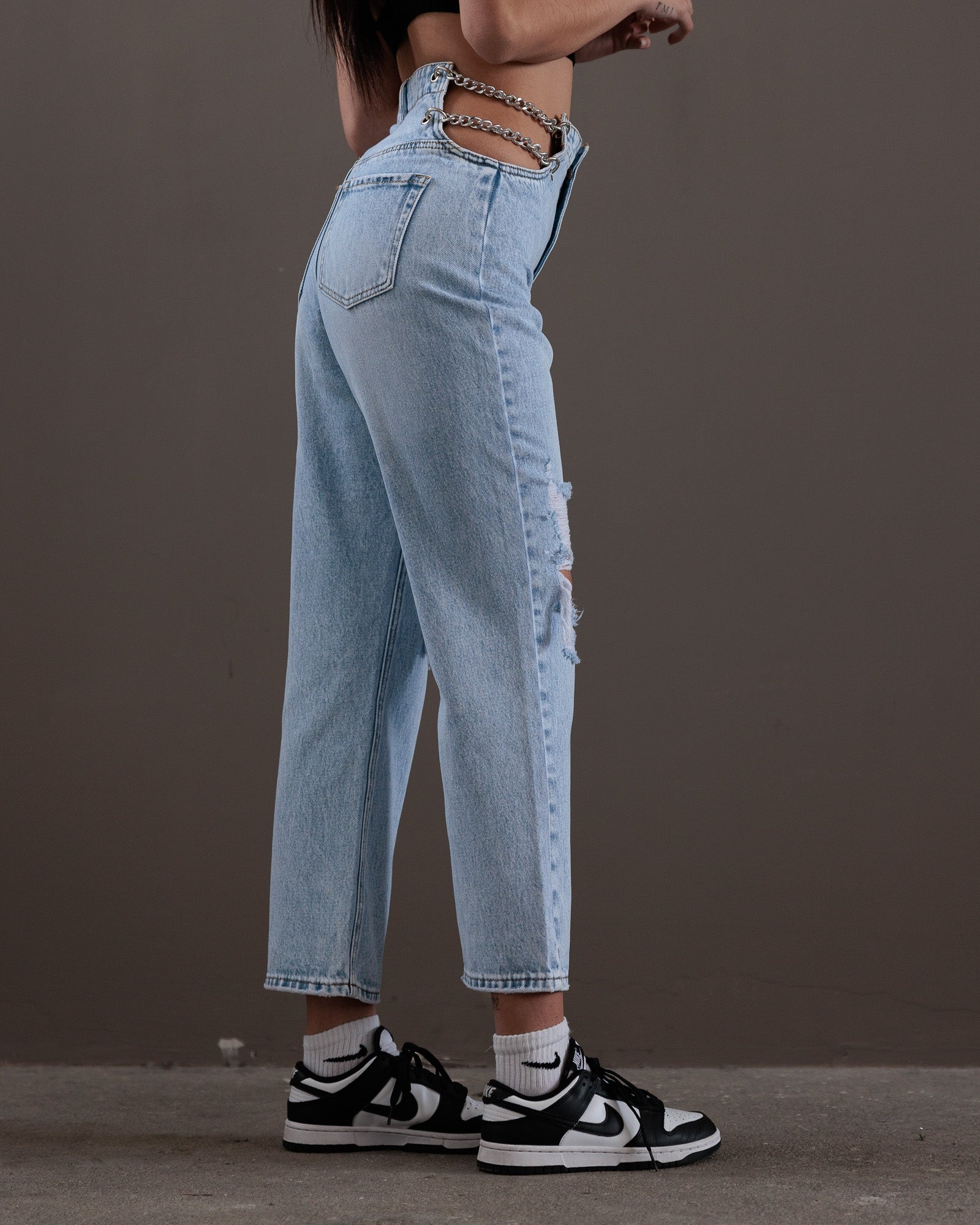 JEANS CHAINS - DENIM CHIARO 966