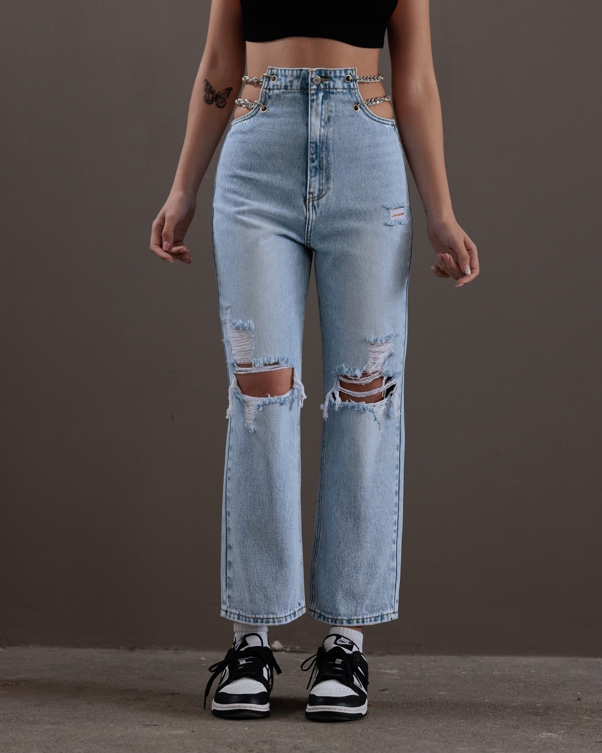 JEANS CHAINS - DENIM CHIARO 966