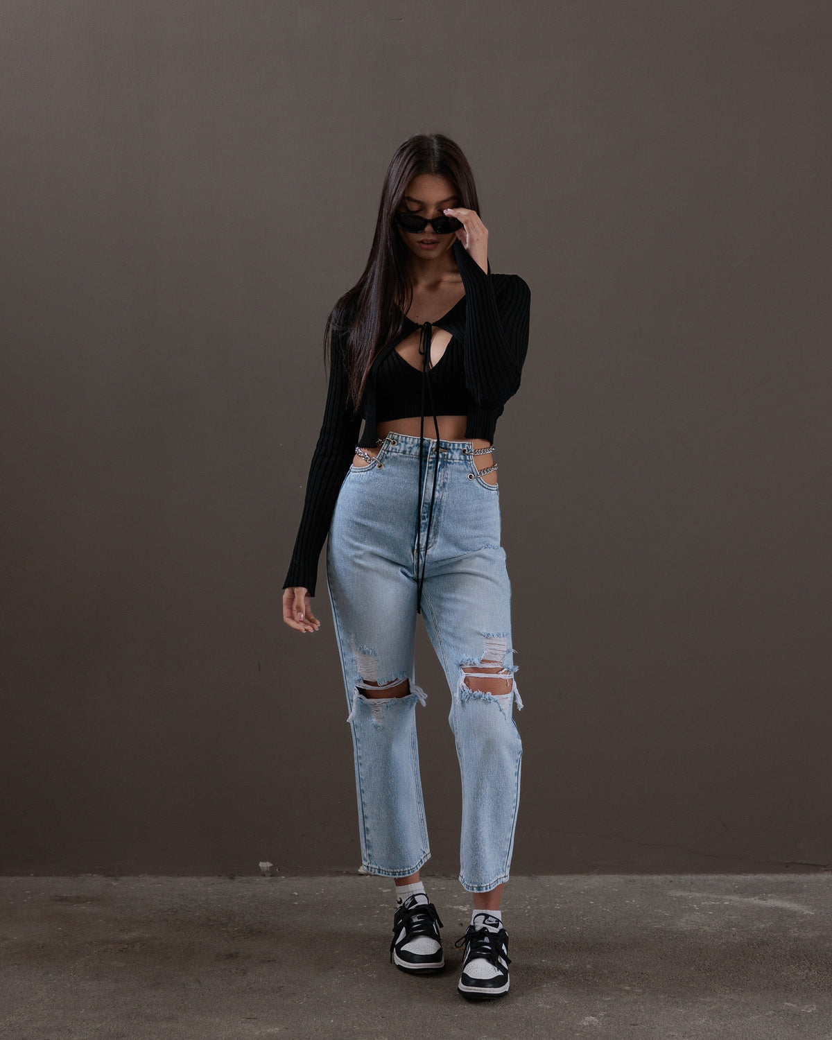 JEANS CHAINS - DENIM CHIARO 966