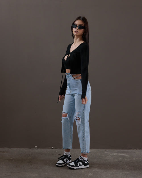 JEANS CHAINS - DENIM CHIARO 966