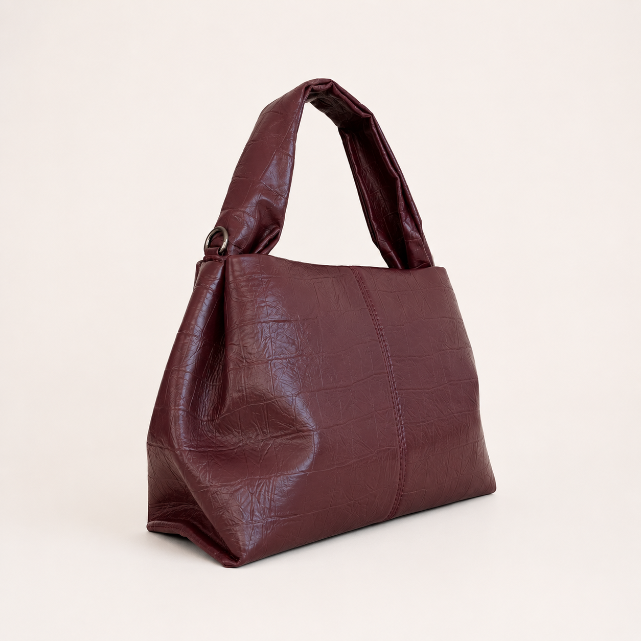 HOBO BAG CROCO - BURGUNDY