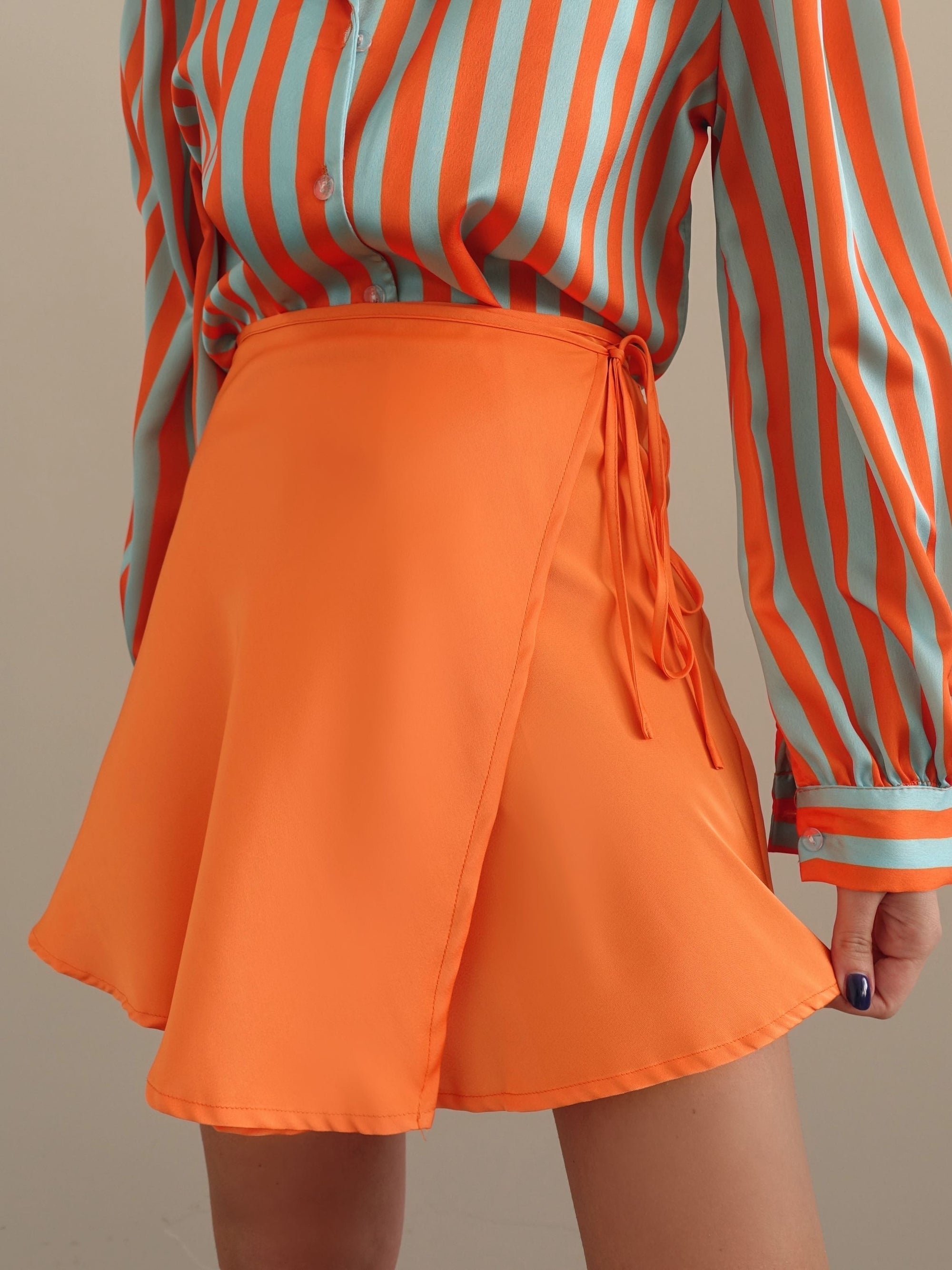 GONNA A PORTAFOGLIO SATIN - ARANCIO 0506