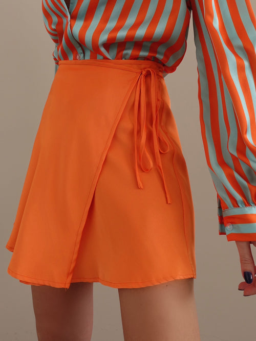 GONNA A PORTAFOGLIO SATIN - ARANCIO 0506