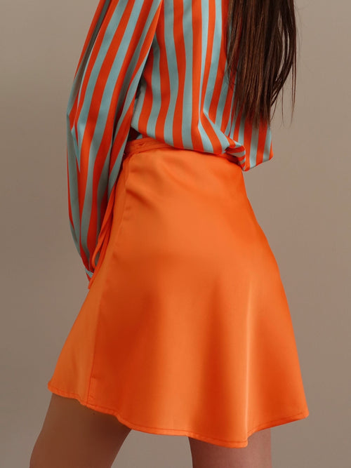 GONNA A PORTAFOGLIO SATIN - ARANCIO 0506