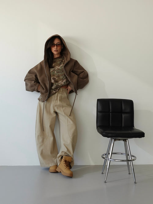 T-SHIRT OVERSIZED CAMOUFLAGE - MARRONE 10601