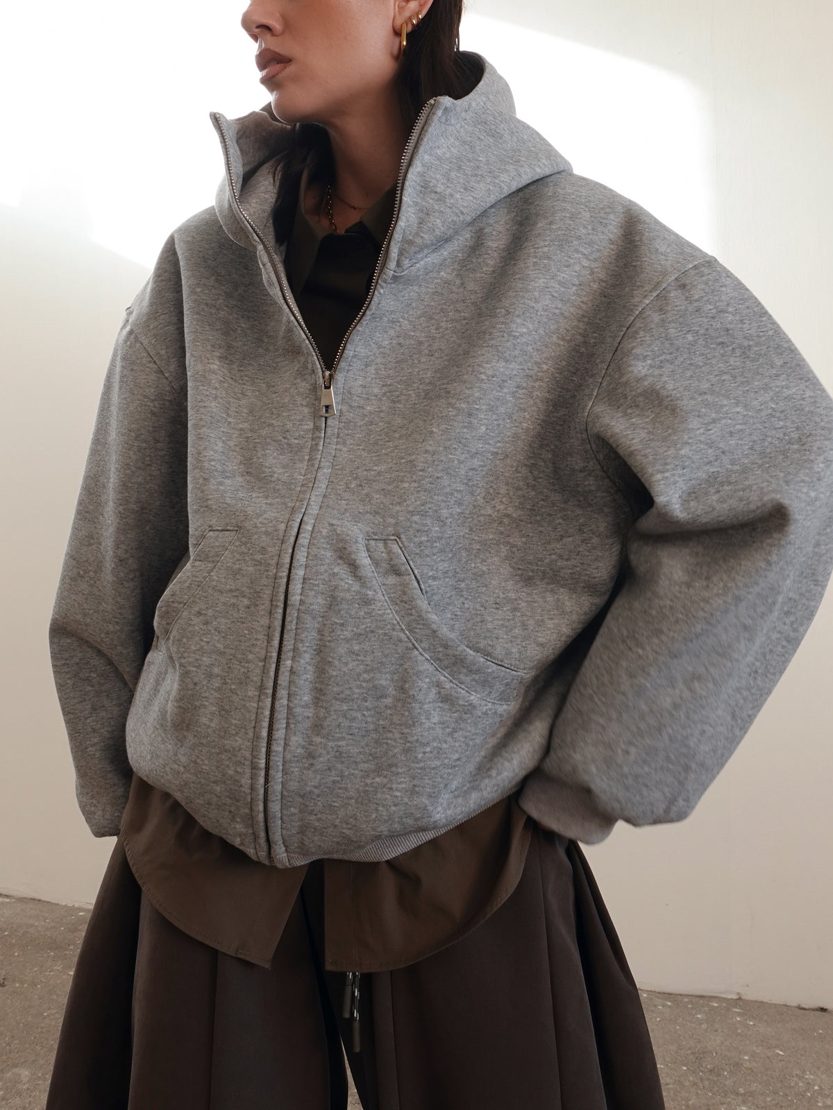 FELPA STREET OVERSIZE - GRIGIO 15833