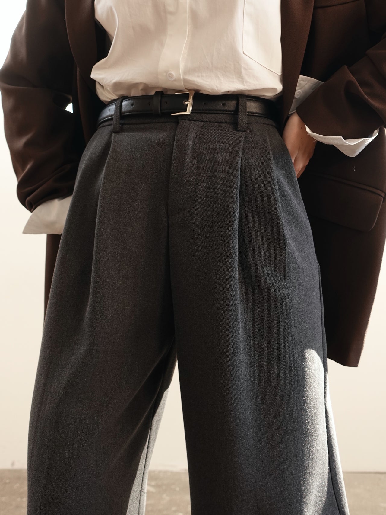 PANTALONI A PALAZZO LISBONA - GRIGIO 68806