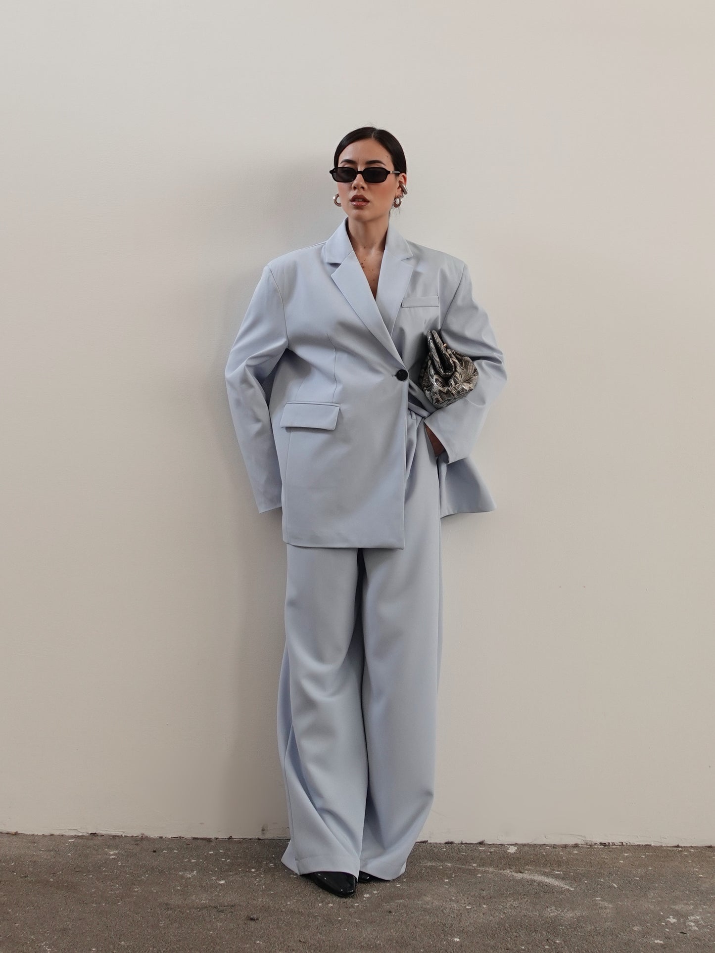 PANTALONI A PALAZZO CANDY - POLVERE 12639