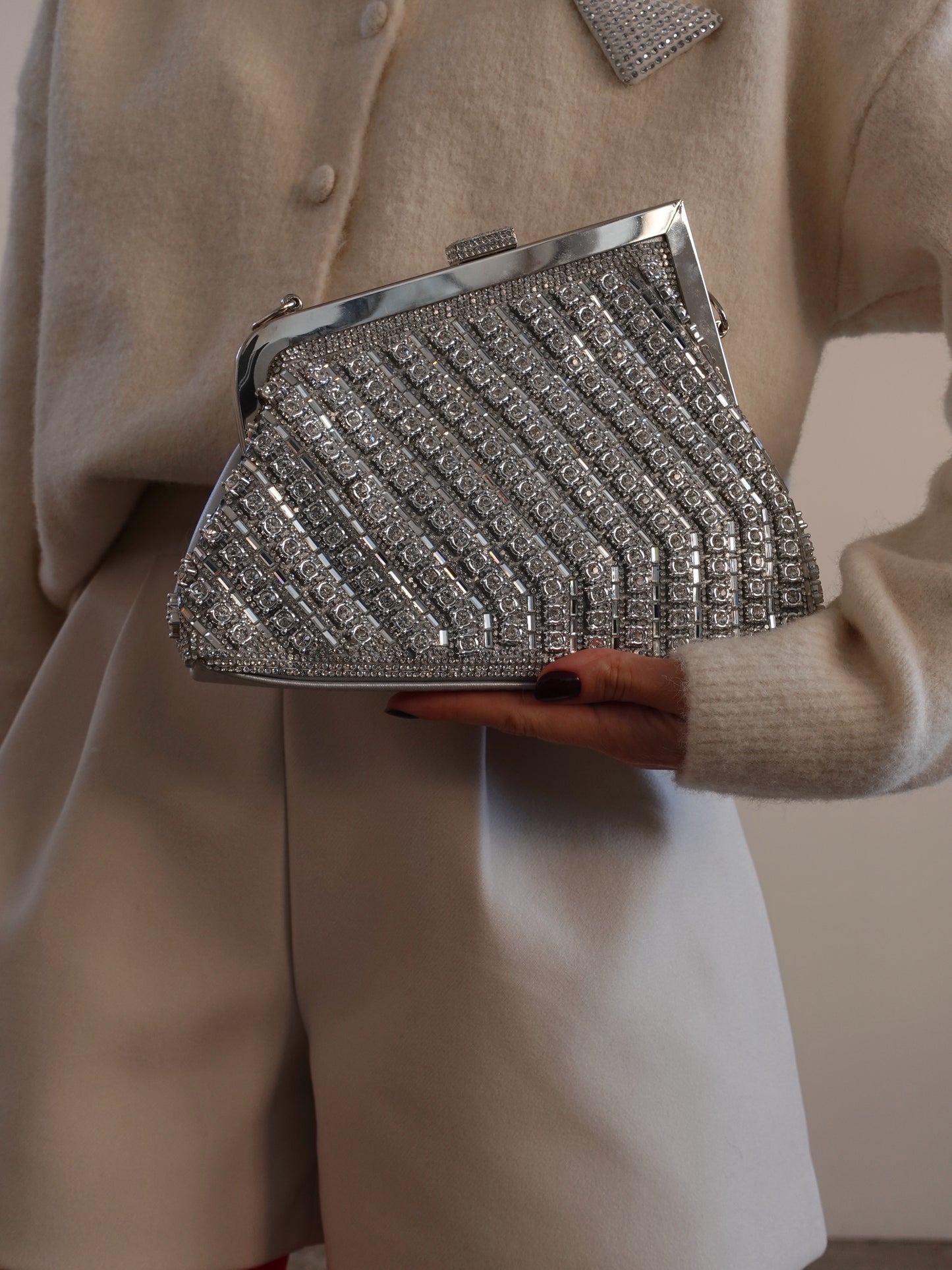 CLUTCH FAIRMONT - ARGENTO Y803