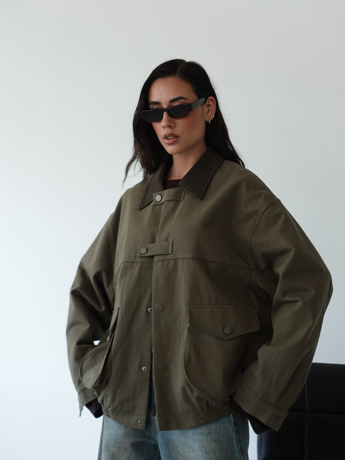 GIACCA HUNTING IN COTONE - VERDE N20291