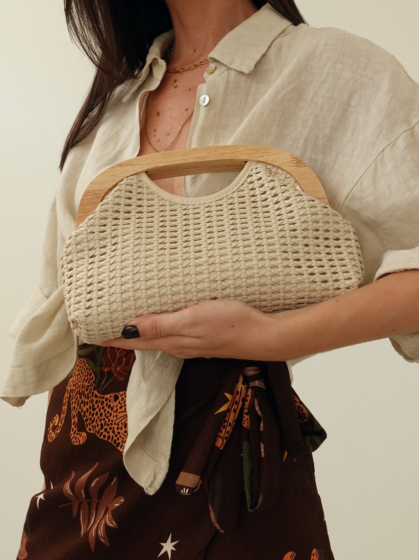 MINI CLUTCH TENERIFE - BEIGE