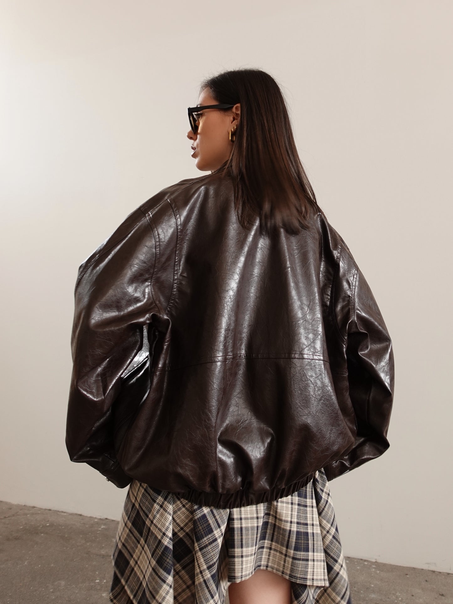 GIACCA IN ECOPELLE EFFETTO VINTAGE JAILYS - MARRONE